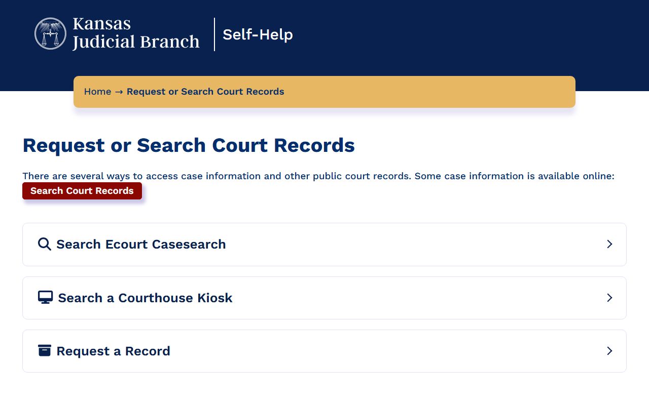 Jefferson County court records request self-help page