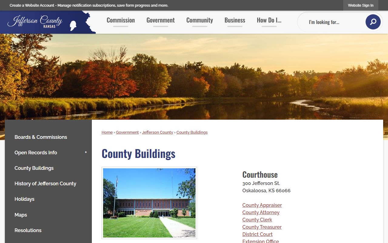 Jefferson County court records courthouse building list