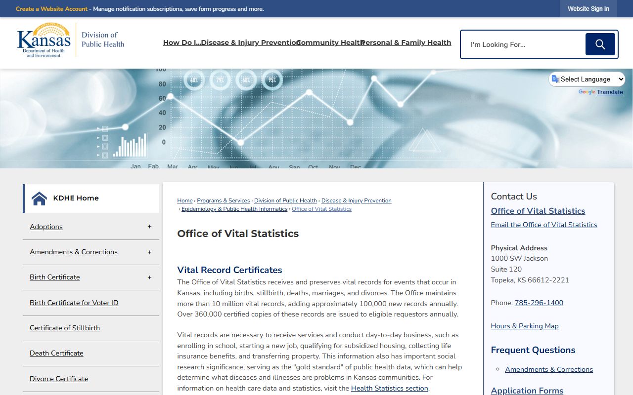 Jefferson County marriage and divorce records KDHE vital statistics