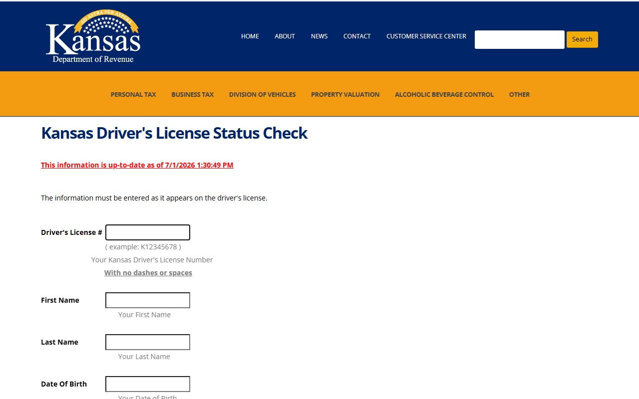 Jefferson County traffic court records Kansas driver license status