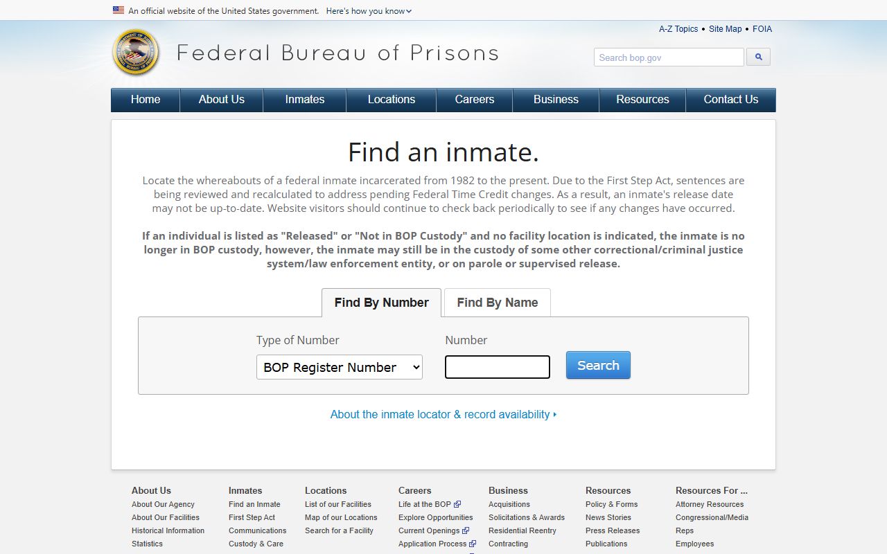 Jefferson County warrant records federal custody locator